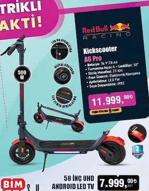 REDBULL RACİNG KİCKSCOOTER A6 PRO REDBULL RACİNG KİCKSCOOTER A6 PRO